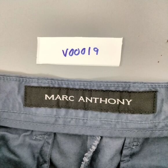 Marc Anthony Mens Size 34W x 29L Blue Khaki Chino Flat Front Pants Workwear - Picture 11 of 11